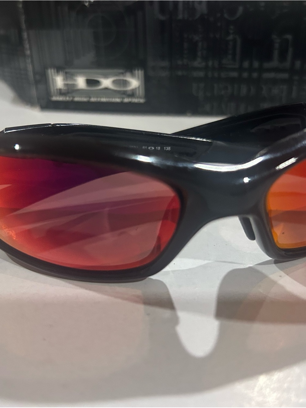 Rare Vintage Oakley Straight Jacket Asian fit Blk OO Red Polarized 26-253J w/box
